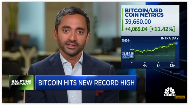 Bitcoin hits new record high