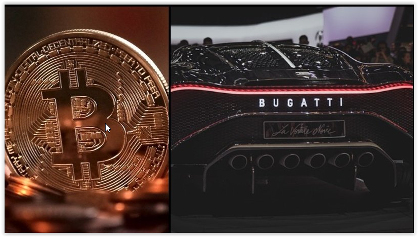 In 2 years with 1 bitcoin you will buy Bugatti